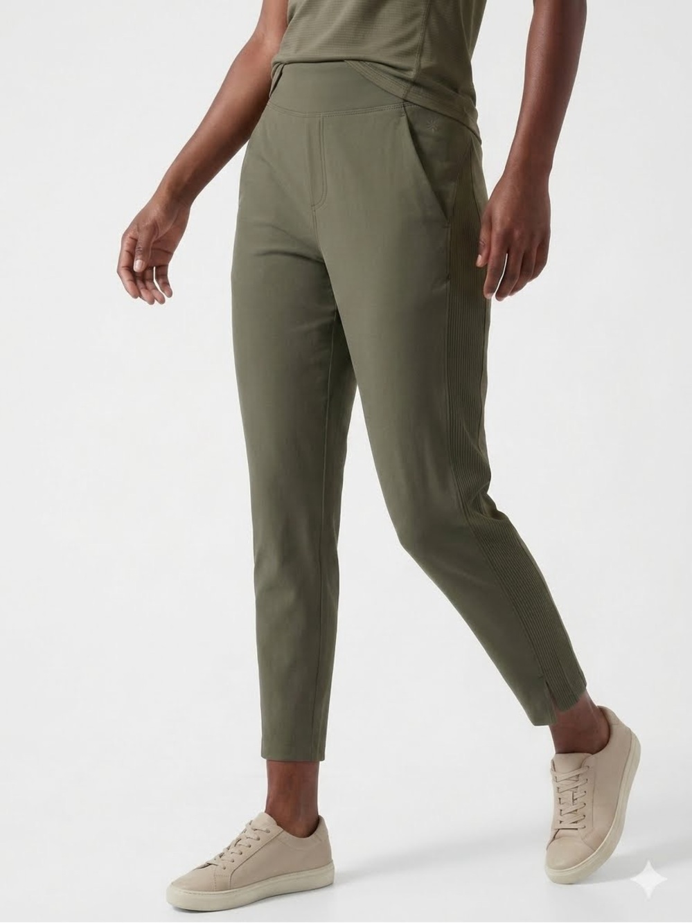 Athleta Brooklyn Ankle Women’s Pant Mountain Olive Green Size 8